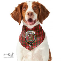 Scottish MacKinnon Modern Clan Crest Tartan Pets Scarf Pet Dog Bandana