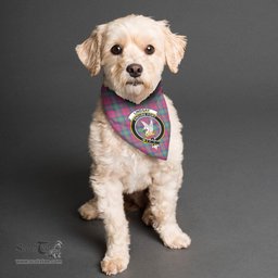 Scottish Lindsay Ancient Clan Crest Tartan Pets Scarf Pet Dog Bandana
