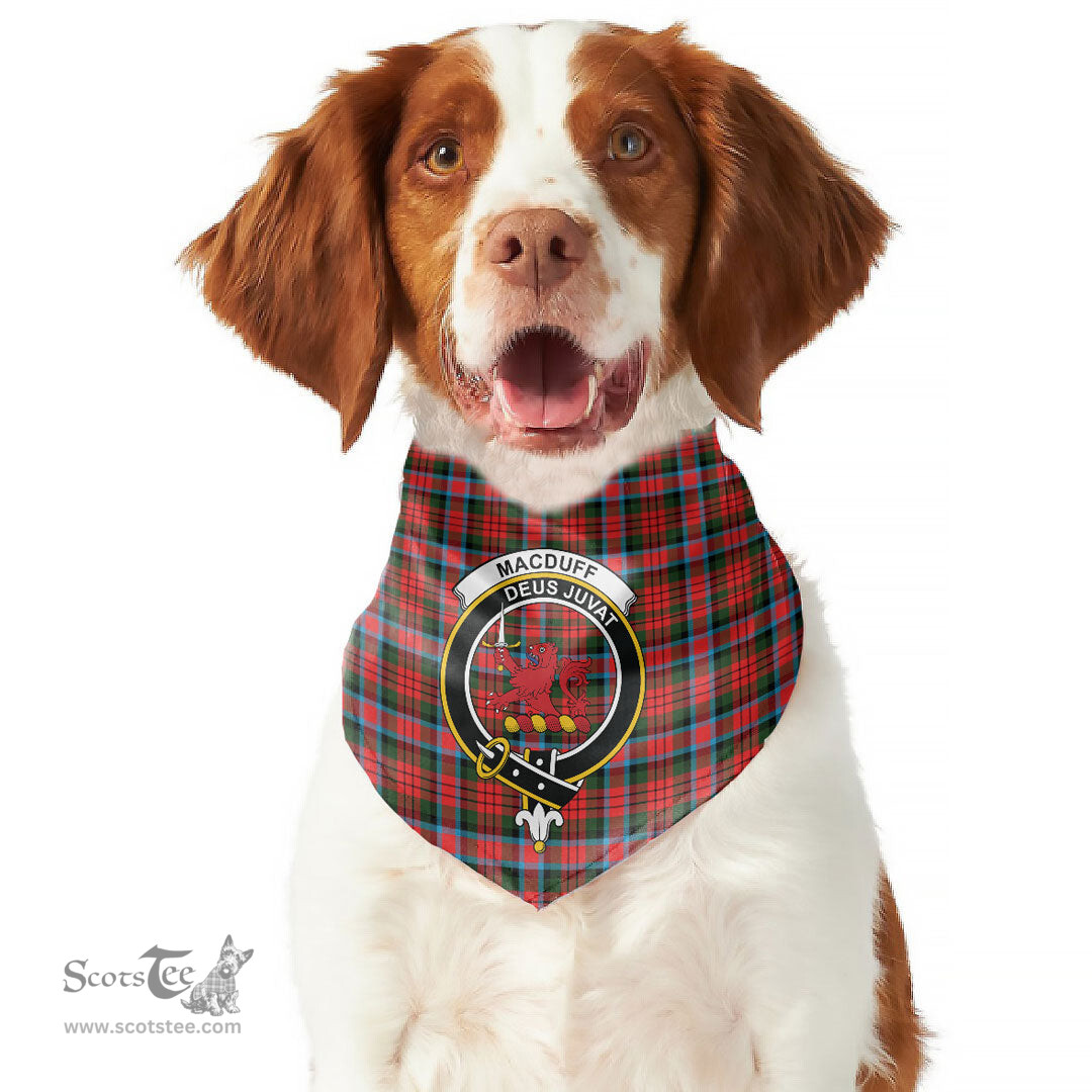 Scottish MacDuff Modern Clan Crest Tartan Pets Scarf Pet Dog Bandana