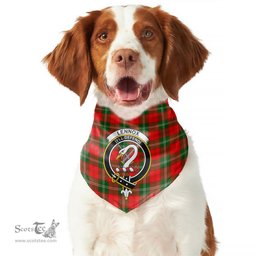 Scottish Lennox Modern Clan Crest Tartan Pets Scarf Pet Dog Bandana