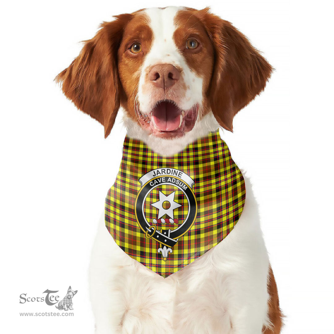Scottish Jardine Clan Crest Tartan Pets Scarf Pet Dog Bandana