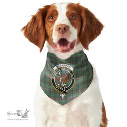 Scottish MacKinnon Hunting Ancient Clan Crest Tartan Pets Scarf Pet Dog Bandana