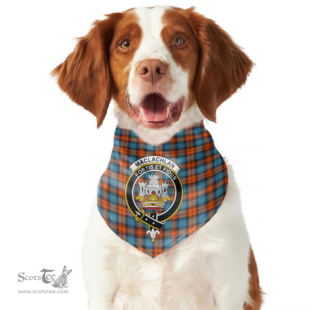 Scottish MacLachlan Ancient Clan Crest Tartan Pets Scarf Pet Dog Bandana