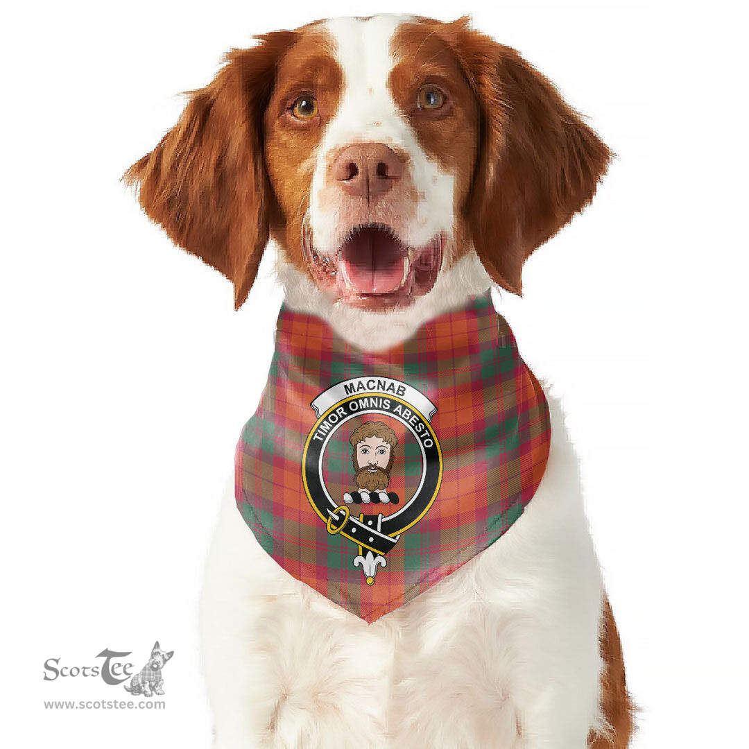 Scottish MacNab Ancient Clan Crest Tartan Pets Scarf Pet Dog Bandana