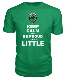 ScotsTee Shop Irish Green Tartan T Shirts Scottish Little Clan Keep Calm and Be Proud To Be a Little T Shirt