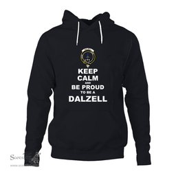 ScotsTee Shop Scottish Dalzell Clan Keep Calm and Be Proud To Be a Dalzell Hoodie