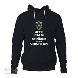 ScotsTee Shop Scottish Crichton Clan Keep Calm and Be Proud To Be a Crichton Hoodie