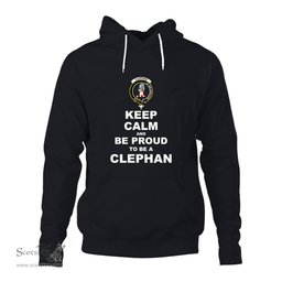 ScotsTee Shop Scottish Clephan (or Clephane) Clan Keep Calm and Be Proud To Be a Clephan Hoodie