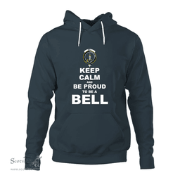 ScotsTee Shop Scottish Bell Clan Keep Calm and Be Proud To Be a Bell Hoodie