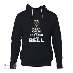 ScotsTee Shop Scottish Bell Clan Keep Calm and Be Proud To Be a Bell Hoodie