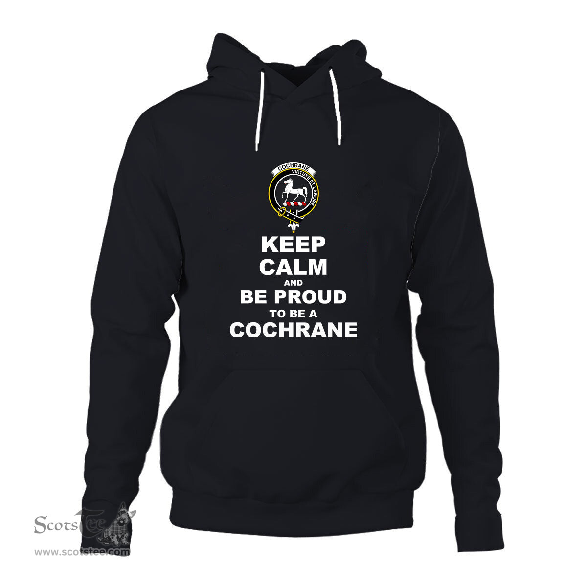 ScotsTee Shop Scottish Cochrane Clan Keep Calm and Be Proud To Be a Cochrane Hoodie