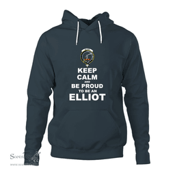 ScotsTee Shop Scottish Elliot Clan Keep Calm and Be Proud To Be an Elliot Hoodie