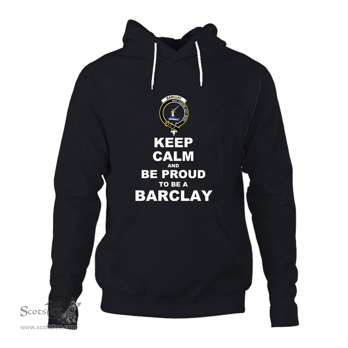 ScotsTee Shop Scottish Barclay Clan Keep Calm and Be Proud To Be a Barclay Hoodie