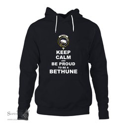 ScotsTee Shop Scottish Bethune Clan Keep Calm and Be Proud To Be a Bethune Hoodie