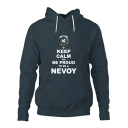 ScotsTee Shop Scottish Nevoy Clan Keep Calm and Be Proud To Be a Nevoy Hoodie