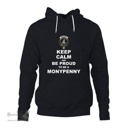 ScotsTee Shop Scottish Monypenny Clan Keep Calm and Be Proud To Be a Monypenny Hoodie