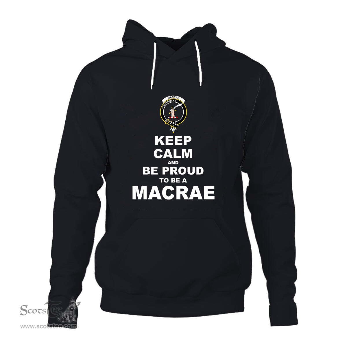 ScotsTee Shop Scottish MacRae Clan Keep Calm and Be Proud To Be a MacRae Hoodie