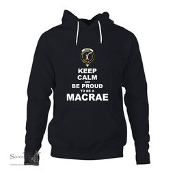 ScotsTee Shop Scottish MacRae Clan Keep Calm and Be Proud To Be a MacRae Hoodie