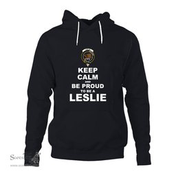 ScotsTee Shop Scottish Leslie Earl of Rothes Clan Keep Calm and Be Proud To Be a Leslie Hoodie