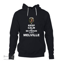ScotsTee Shop Scottish Melville Clan Keep Calm and Be Proud To Be a Melville Hoodie