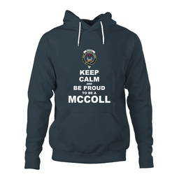 ScotsTee Shop Scottish McColl Clan Keep Calm and Be Proud To Be a McColl Hoodie