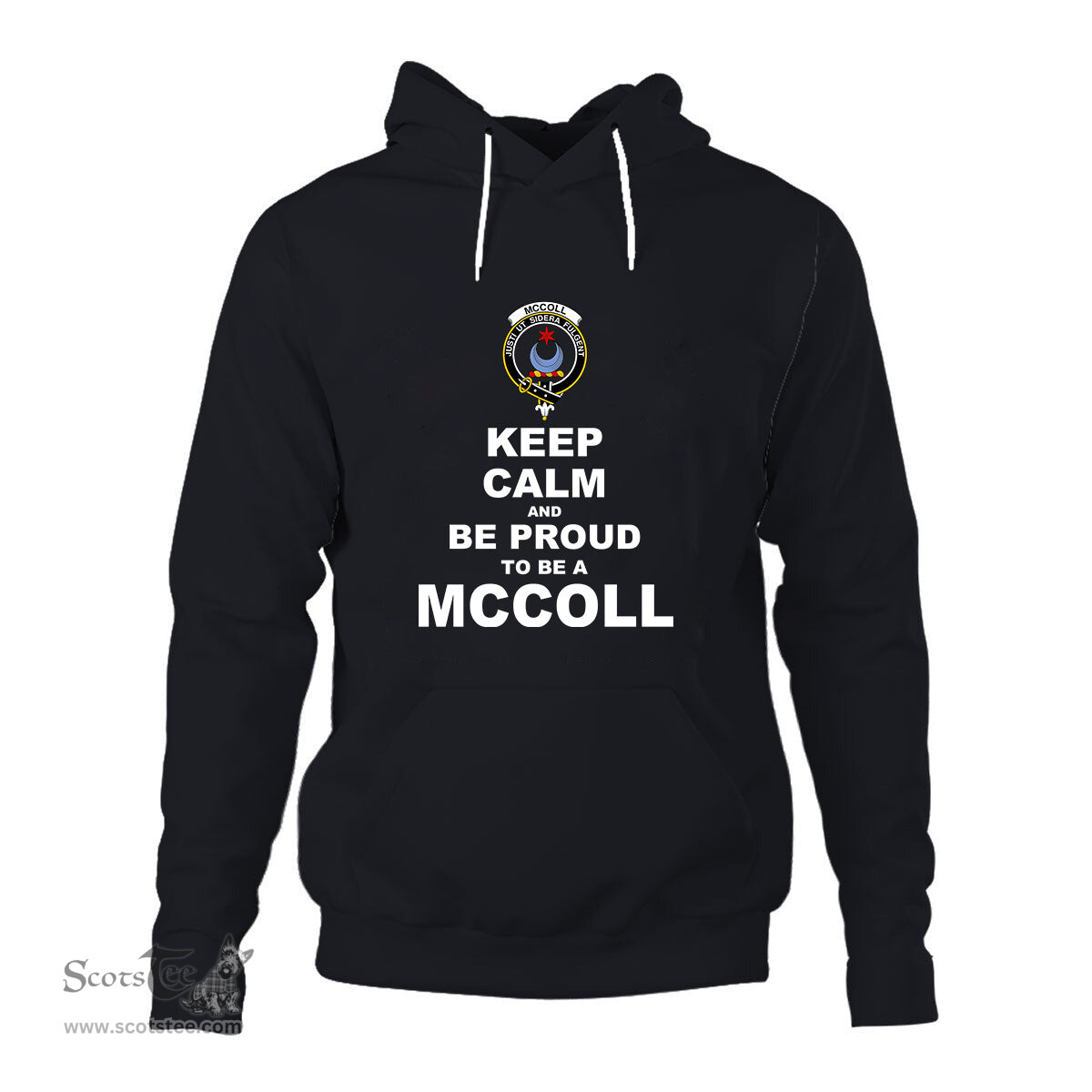 ScotsTee Shop Scottish McColl Clan Keep Calm and Be Proud To Be a McColl Hoodie