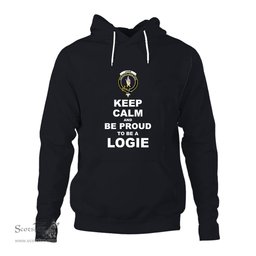 ScotsTee Shop Scottish Logie Clan Keep Calm and Be Proud To Be a Logie Hoodie