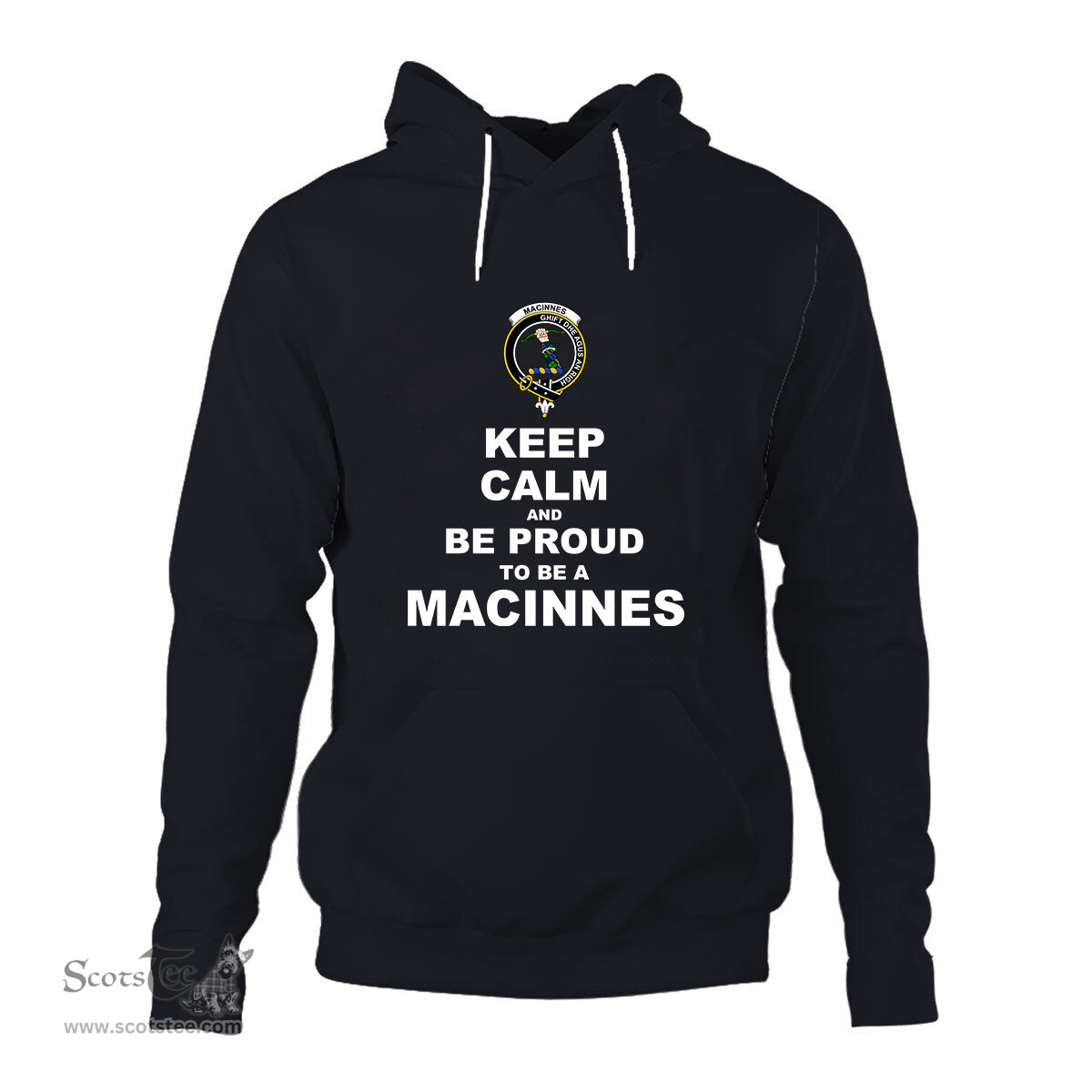 ScotsTee Shop Scottish MacInnes Clan Keep Calm and Be Proud To Be a MacInnes Hoodie