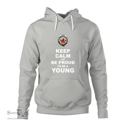 ScotsTee Shop Scottish Young Clan Keep Calm and Be Proud To Be a Young Hoodie