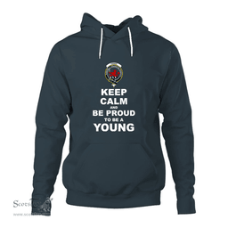 ScotsTee Shop Scottish Young Clan Keep Calm and Be Proud To Be a Young Hoodie