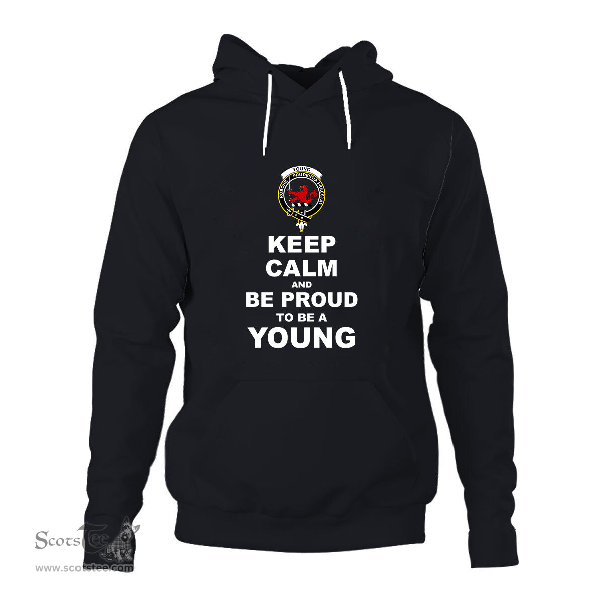 ScotsTee Shop Scottish Young Clan Keep Calm and Be Proud To Be a Young Hoodie