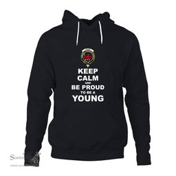 ScotsTee Shop Scottish Young Clan Keep Calm and Be Proud To Be a Young Hoodie