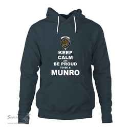 ScotsTee Shop Scottish Munro Clan Keep Calm and Be Proud To Be a Munro Hoodie