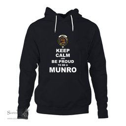 ScotsTee Shop Scottish Munro Clan Keep Calm and Be Proud To Be a Munro Hoodie