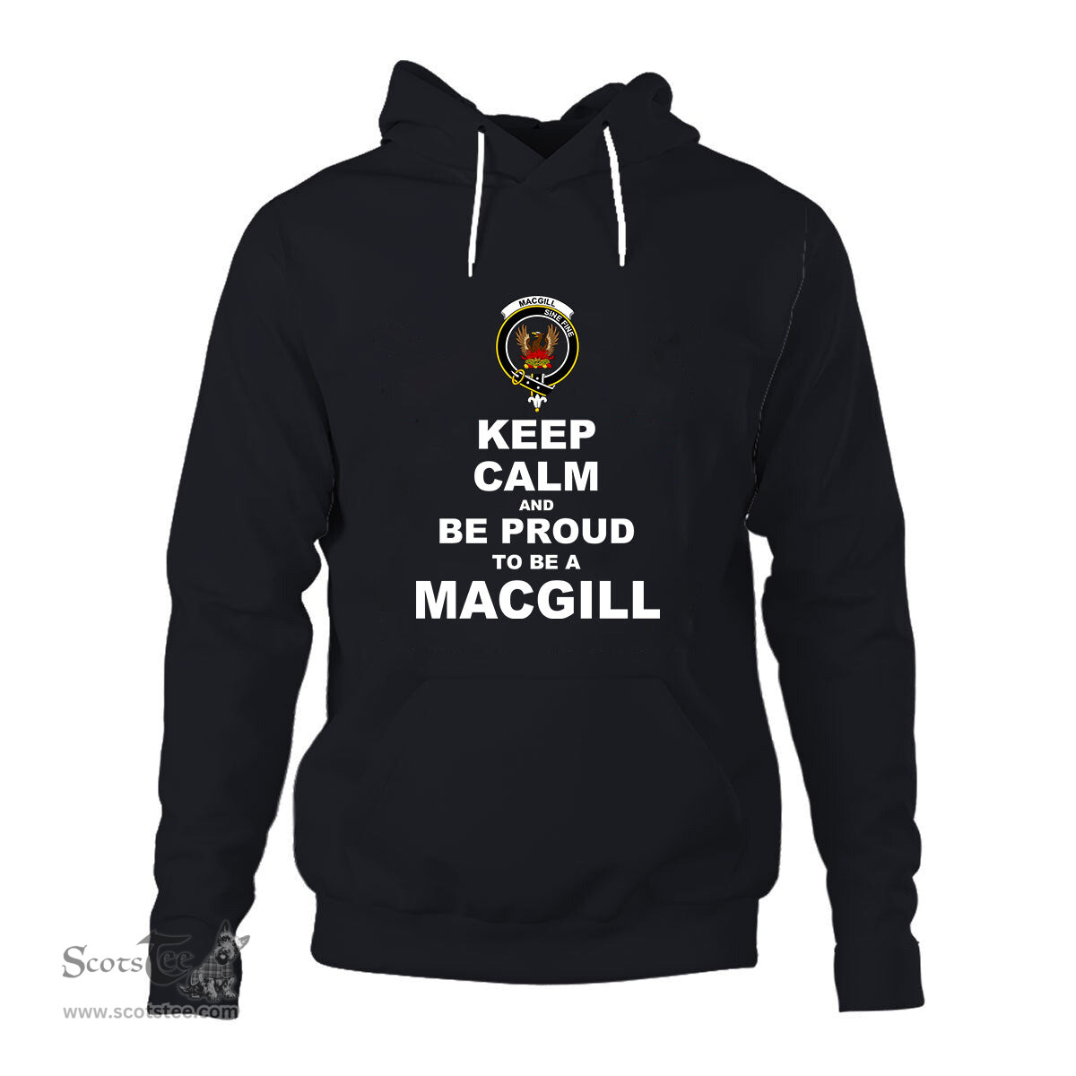 ScotsTee Shop Scottish MacGill (Makgill) Clan Keep Calm and Be Proud To Be a MacGill Hoodie