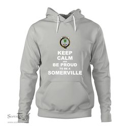ScotsTee Shop Scottish Somerville Clan Keep Calm and Be Proud To Be a Somerville Hoodie