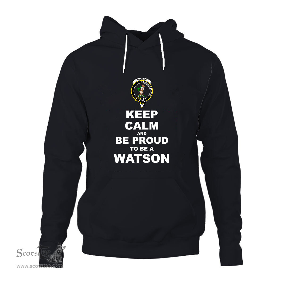 ScotsTee Shop Scottish Watson Clan Keep Calm and Be Proud To Be a Watson Hoodie