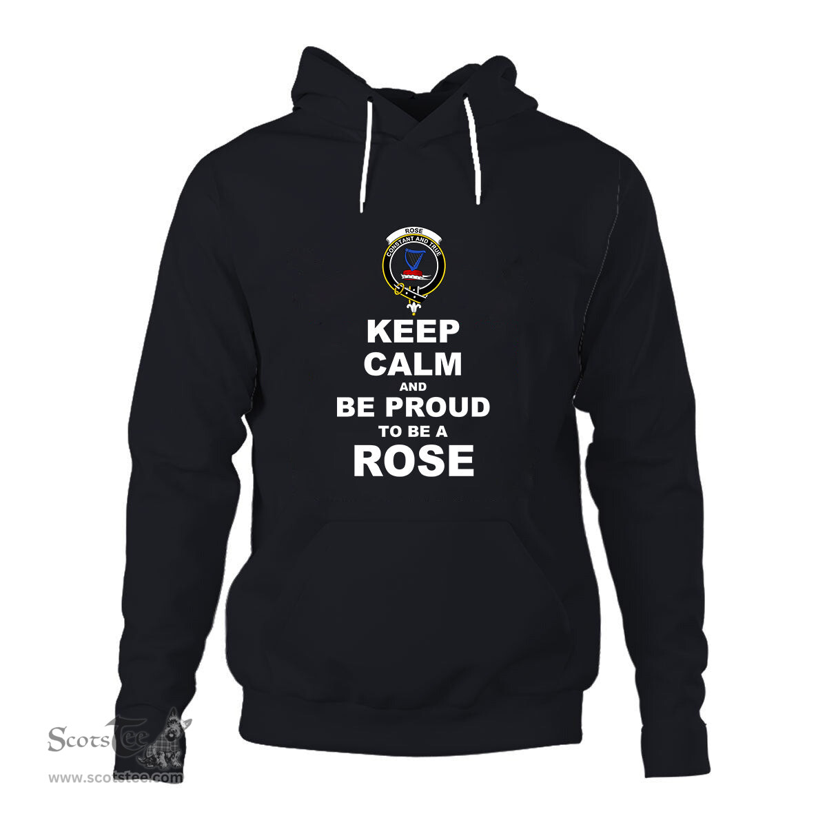 ScotsTee Shop Scottish Rose Clan Keep Calm and Be Proud To Be a Rose Hoodie