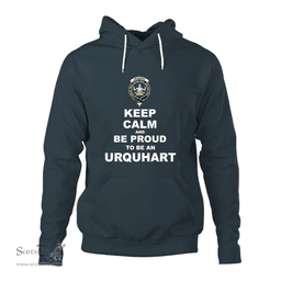 ScotsTee Shop Scottish Urquhart Clan Keep Calm and Be Proud To Be an Urquhart Hoodie