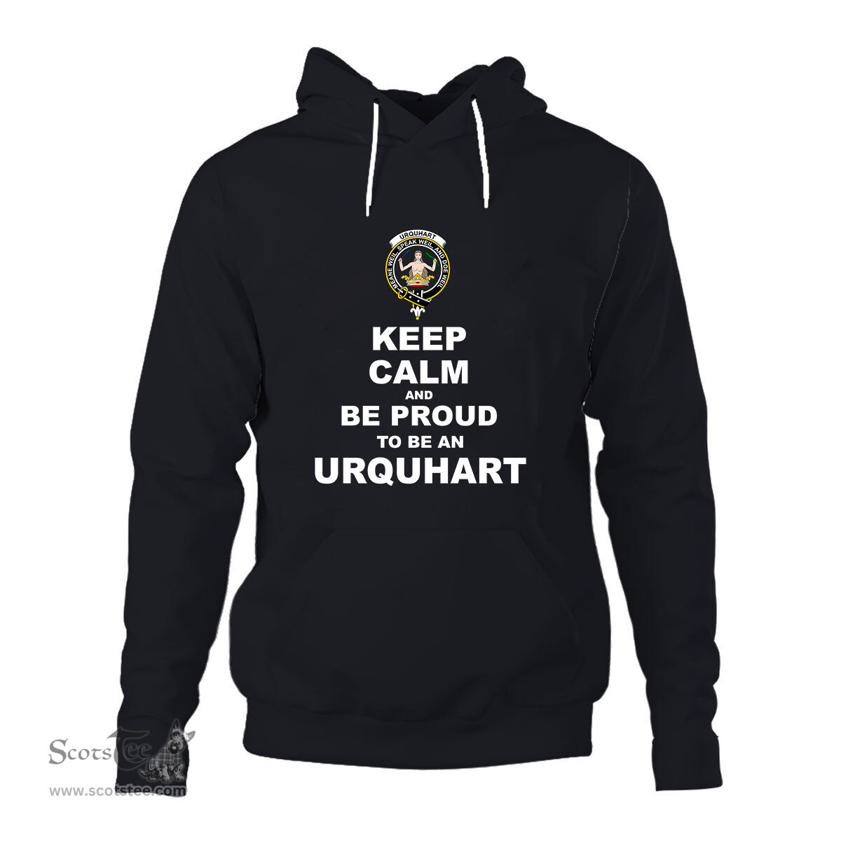 ScotsTee Shop Scottish Urquhart Clan Keep Calm and Be Proud To Be an Urquhart Hoodie