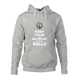 ScotsTee Shop Scottish Rollo Clan Keep Calm and Be Proud To Be a Rollo Hoodie