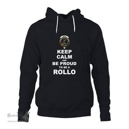 ScotsTee Shop Scottish Rollo Clan Keep Calm and Be Proud To Be a Rollo Hoodie