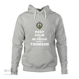 ScotsTee Shop Scottish Thomson Clan Keep Calm and Be Proud To Be a Thomson Hoodie