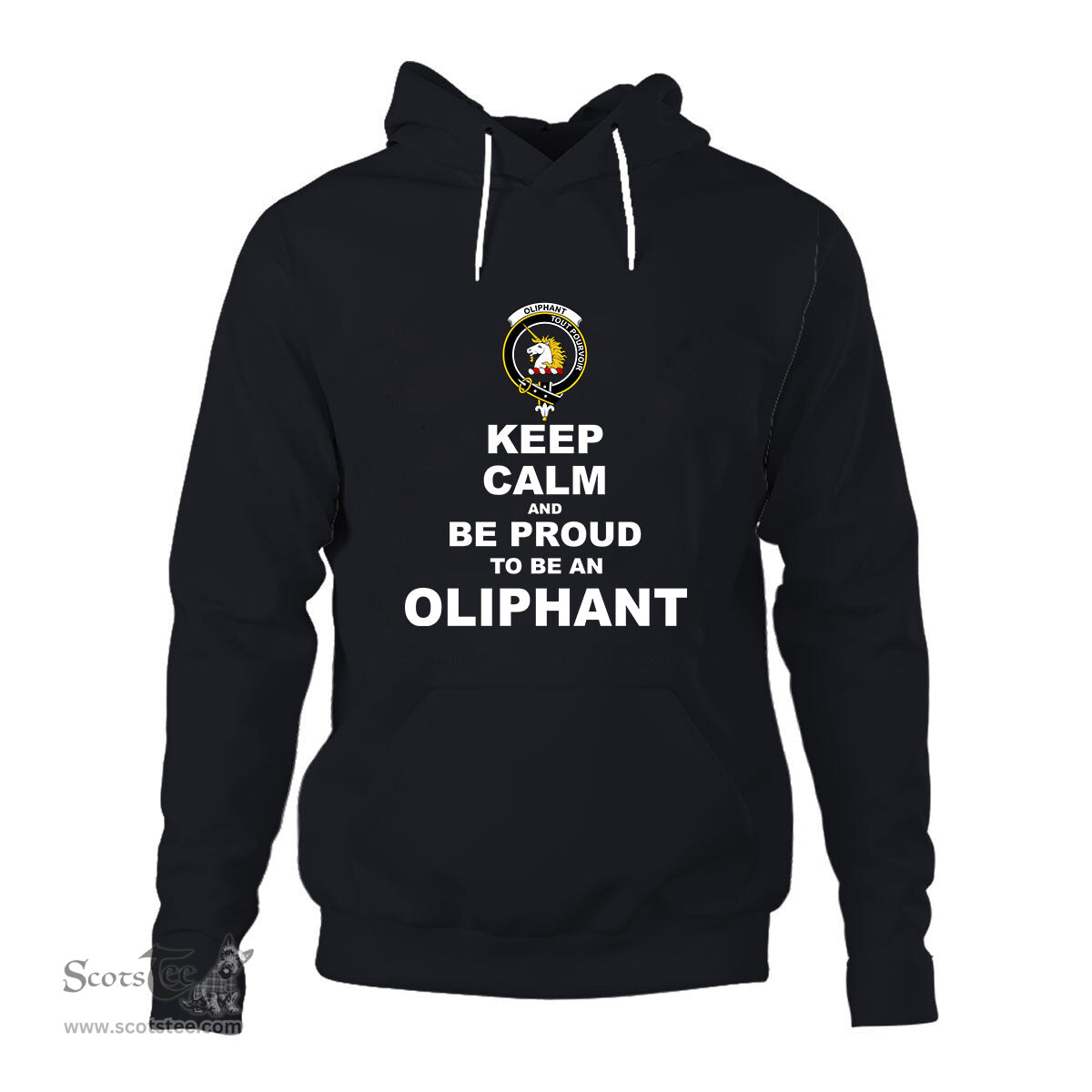 ScotsTee Shop Scottish Oliphant Clan Keep Calm and Be Proud To Be an Oliphant Hoodie