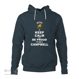 ScotsTee Shop Scottish Campbell of Breadalbane Clan Keep Calm and Be Proud To Be a Campbell Hoodie