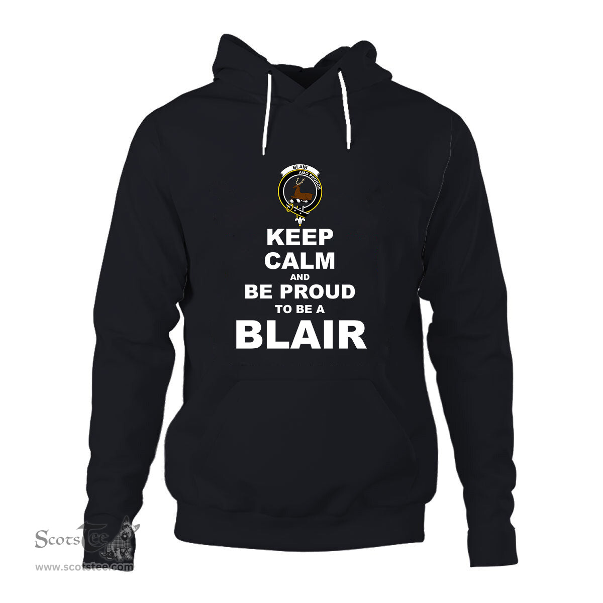 ScotsTee Shop Scottish Blair Clan Keep Calm and Be Proud To Be a Blair Hoodie