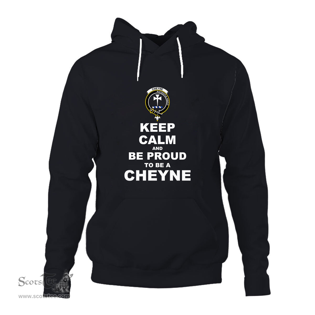 ScotsTee Shop Scottish Cheyne Clan Keep Calm and Be Proud To Be a Cheyne Hoodie