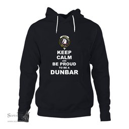 ScotsTee Shop Scottish Dunbar Clan Keep Calm and Be Proud To Be a Dunbar Hoodie