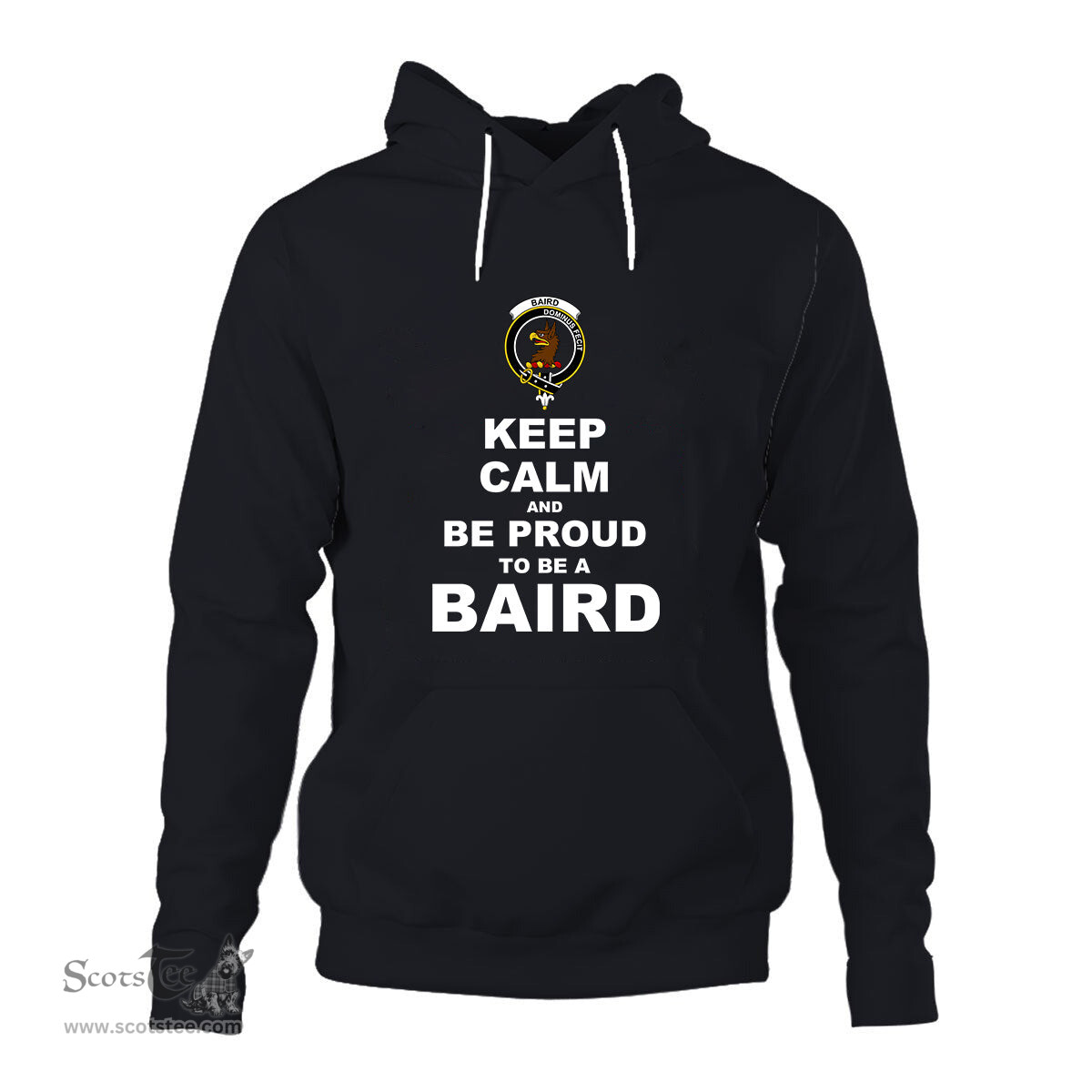 ScotsTee Shop Scottish Baird Clan Keep Calm and Be Proud To Be a Baird Hoodie