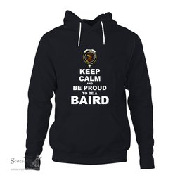 ScotsTee Shop Scottish Baird Clan Keep Calm and Be Proud To Be a Baird Hoodie